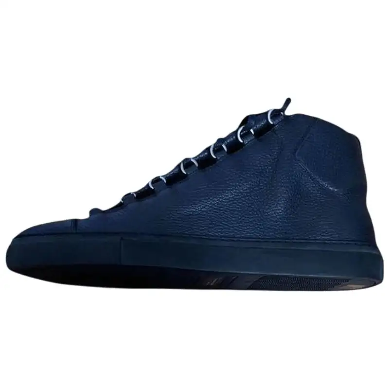 Balenciaga Arena High top Skateboard Shoes Men's Dark Blue
