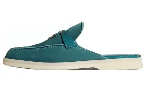Loro Piana Closed Toe Slippers Women's Green