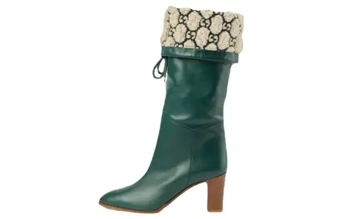 GUCCI Knee high Boots Women's Green