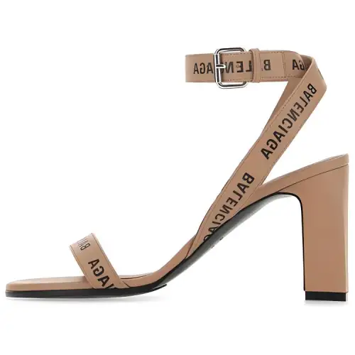 Balenciaga Afterhour Chunky Heel High Heels Women's Camel