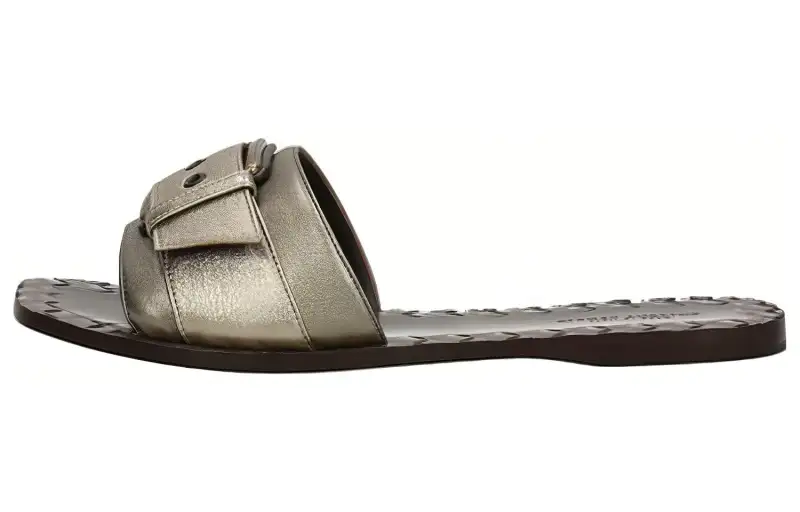 Bottega Veneta Slide Slippers Women's Silver