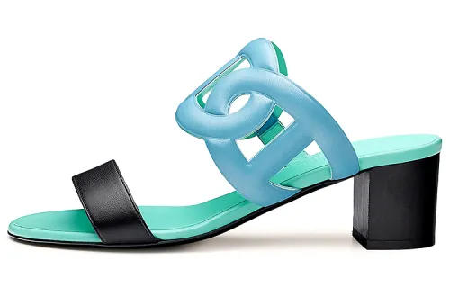 HERMES Bikini Stylish Sandal Women's Bitter Mugwort Green