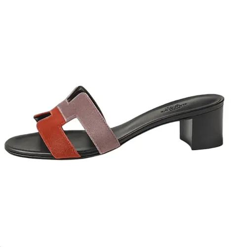 HERMES Oasis Slide Slippers Women's Brown