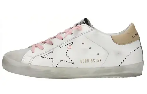 Golden Goose Super Star Low top Skateboard Shoes Women's White Gray