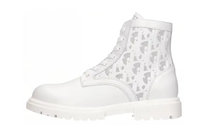 DIOR Combat Boots Unisex White