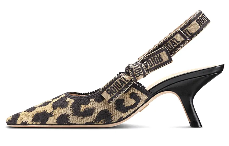 DIOR J'Adior Slim Heel High Heels 6.5cm Women's Leopard Print