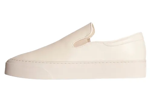 THE ROW Marie H Leather Stylish Skateboarding Shoes Women's White
