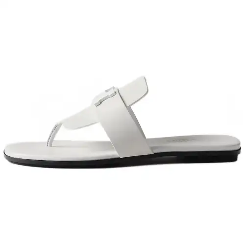 HERMES Galerie Flip Flops Women's White
