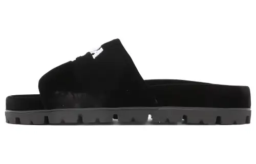 PRADA Slide Slippers Women's Black
