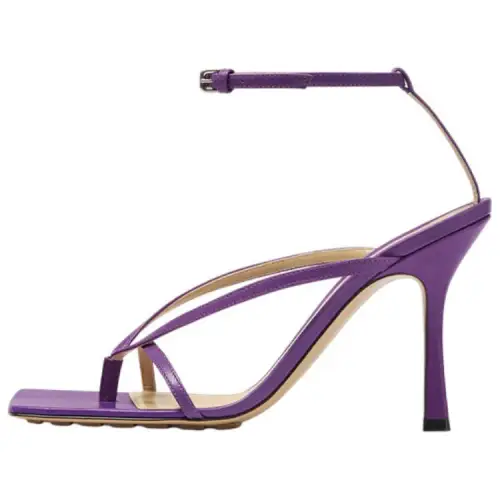 Bottega Veneta Stretch Stylish Sandal Women's Purple Gray