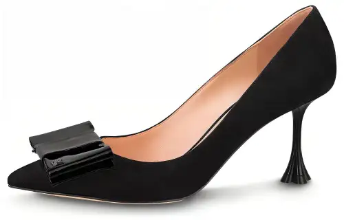 LOUIS VUITTON Blossom Slim Heel High Heels 7.5cm Women's Black