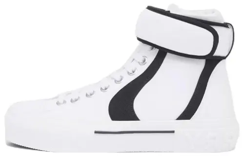 Burberry High-Top Logo Sneaker White Black Women's