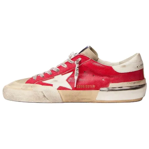 Golden Goose Super Star Skateboard Shoes Men's Low Top Red