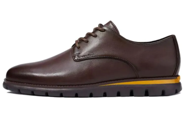 COACH Leather Men's Casual Shoes Men's Brown