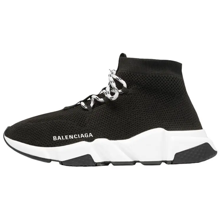 Balenciaga Speed Fabric High top Casual Shoes Women's Black
