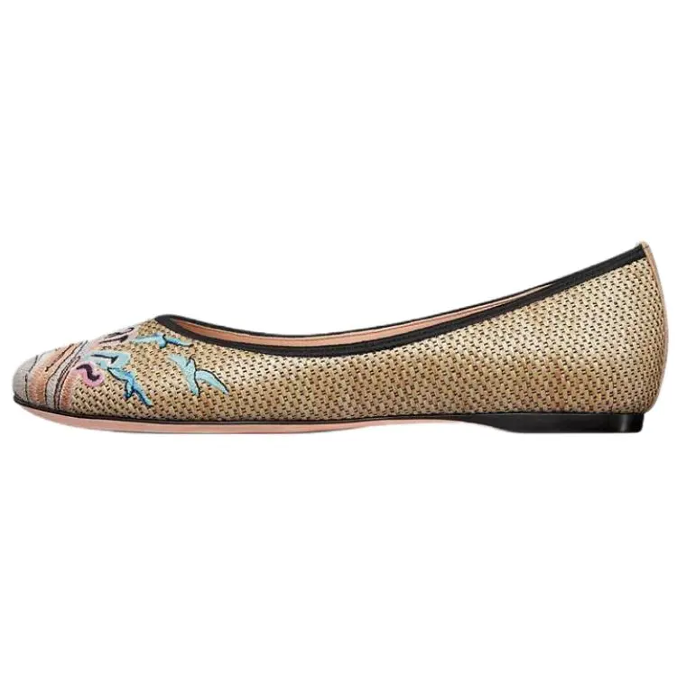 DIOR Lovely D Lambskin Casual Shoes Women's Gold