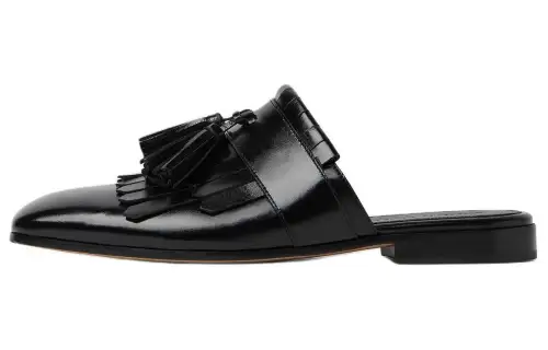 Bottega Veneta Rubber Sole Closed Toe Slippers Men's Black