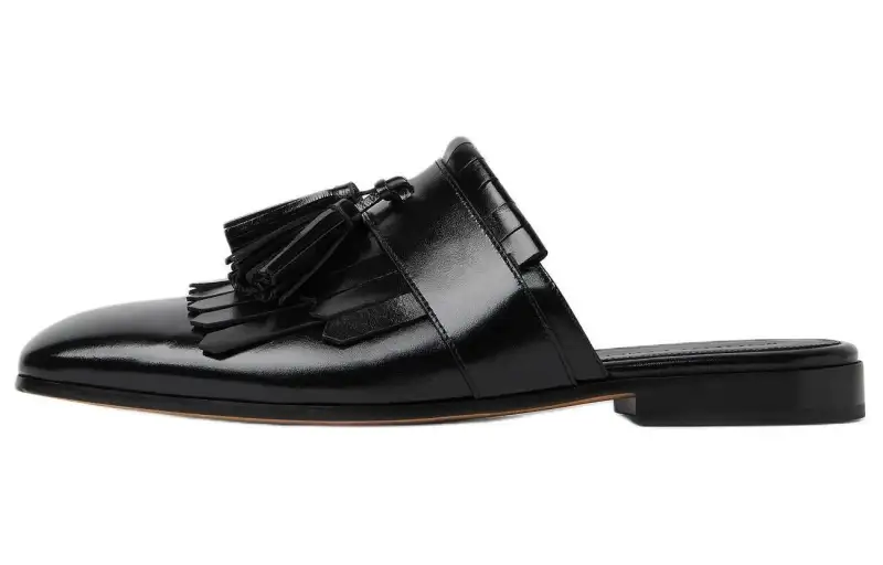 Bottega Veneta Rubber Sole Closed Toe Slippers Men's Black