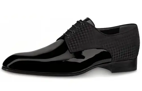 LOUIS VUITTON Solferino Top Grain Cow Leather Casual Shoes Men's Black