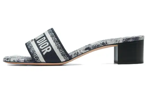 DIOR Dway Slide Slippers Women's Marine Blue