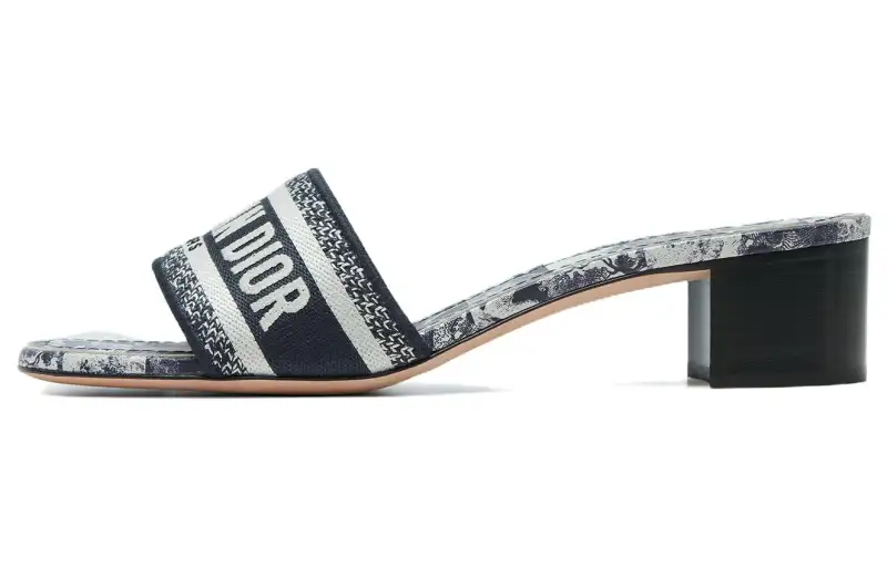 DIOR Dway Slide Slippers Women's Marine Blue