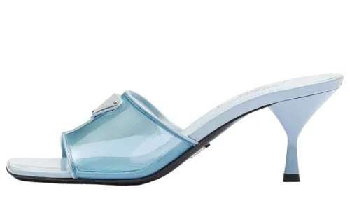 PRADA Slide Slippers Women's Blue