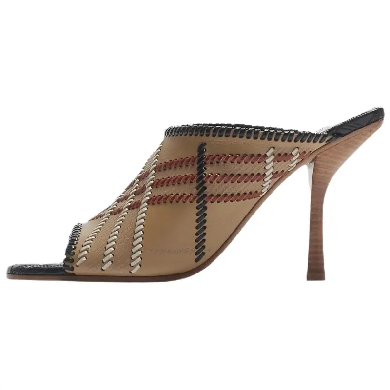 Burberry Cabana Slide Slippers Women's Brown