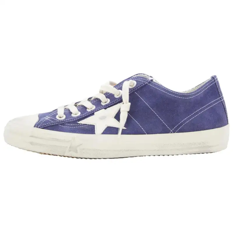 Golden Goose V Star Suede Minimalist Fashion Low top Skateboard Shoes Men's Blue