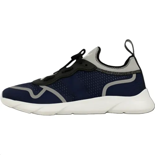DIOR B21 Fabric Low top Casual Shoes Men's Marine Blue