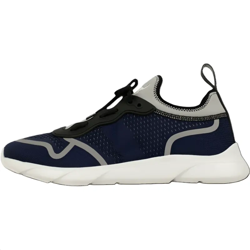 DIOR B21 Fabric Low top Casual Shoes Men's Marine Blue