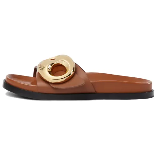 GUCCI Marina Slide Slippers Women's Brown