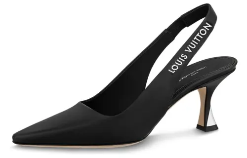 LOUIS VUITTON Sparkle Slingback Pumps 'Black' Women's