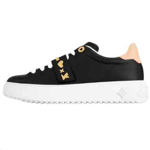 LOUIS VUITTON Time Out Low top Skateboard Shoes Women's Black