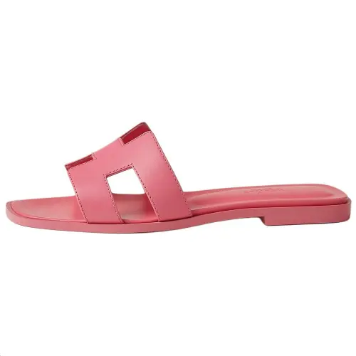 HERMES Oran Slide Slippers Women's Pink