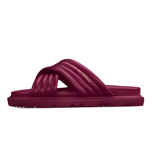 DIOR Slide Slippers Women's Dark Purple Red