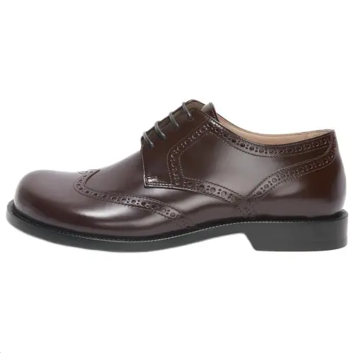 LOEWE Campo Cow Leather Casual Shoes Men's Brown