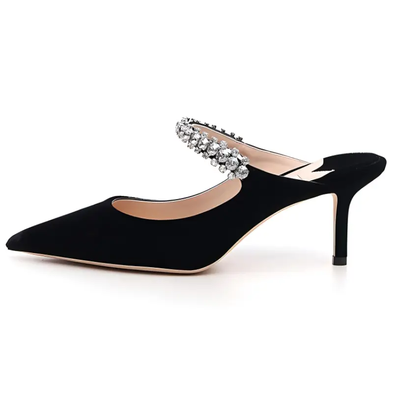 Jimmy Choo Bing 65 calfskin high heels women's black