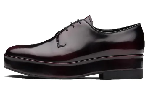 PRADA Men's Casual Shoes Men's Low Top Pomegranate