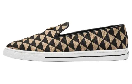 PRADA Symbole Triangle-logo Loafers