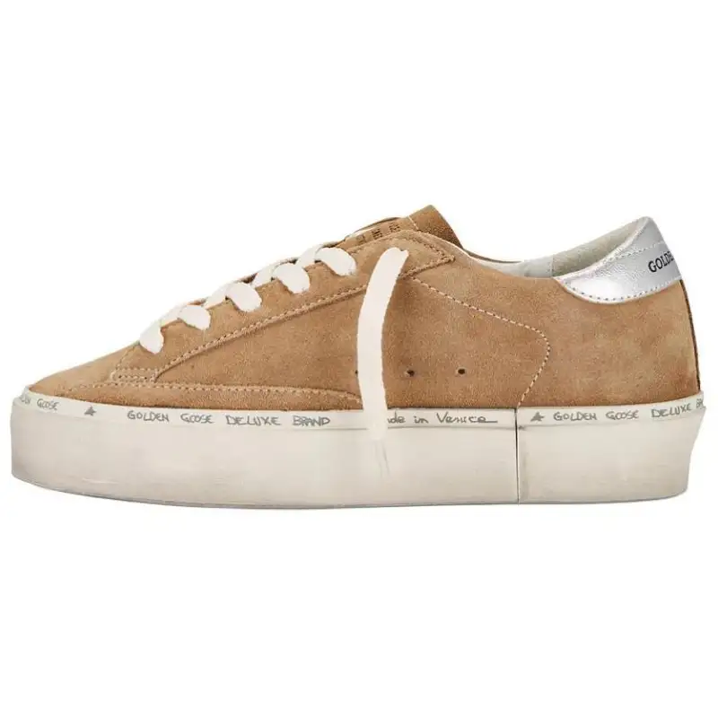 Golden Goose Hi Star Low top Skateboard Shoes Women's Brown