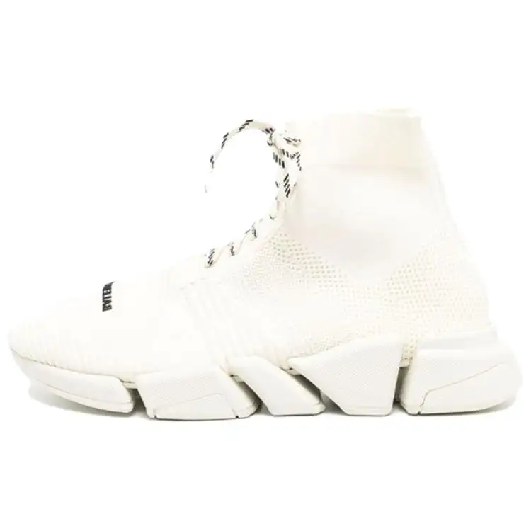 Balenciaga Speed 2.0 Fabric High top Casual Shoes Women's White