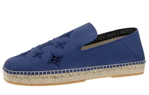 LOUIS VUITTON Bidart Casual Shoes Men's Blue