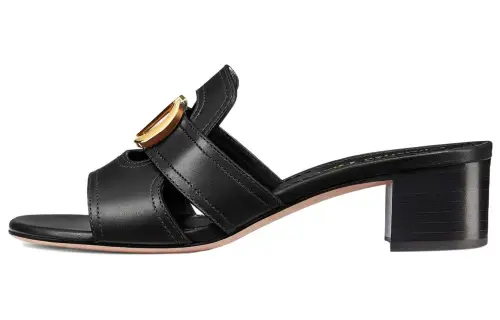 DIOR 30 Montaigne Stylish Sandal 5cm Women's Black