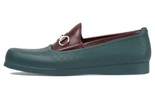 GUCCI Horsebit Loafers Men's Green