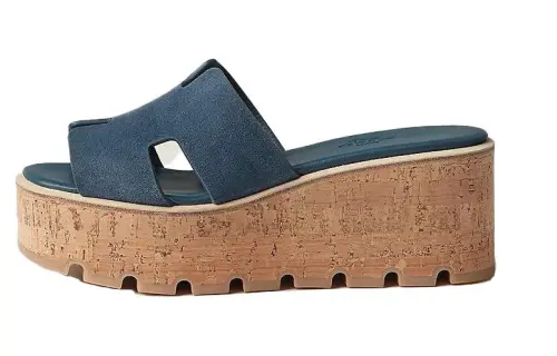 HERMES Eze 30 Sandal Bleu Celeste