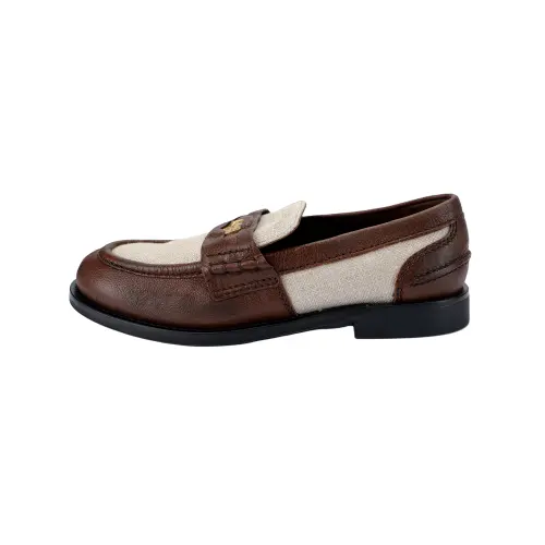 MIU MIU Penny-appliqué Panelled Loafers