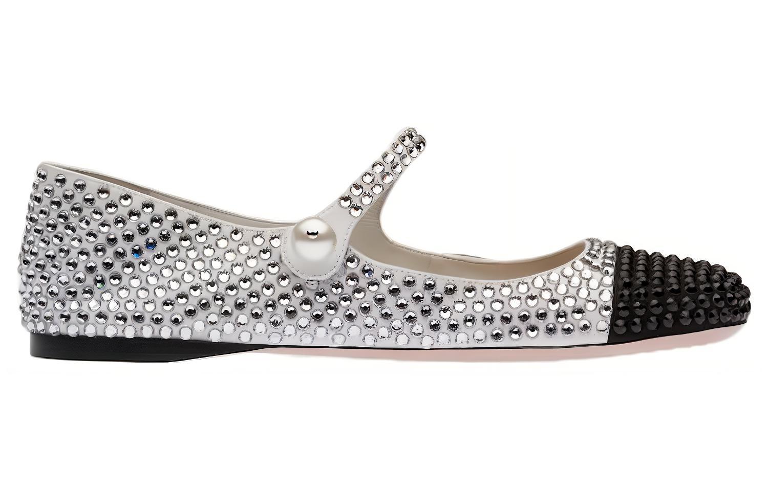 MIU MIU Casual Shoes Women's White Black