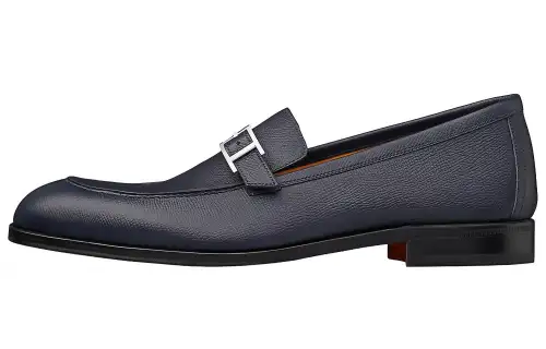 HERMES Monterey Casual Shoes Men's Marine Blue