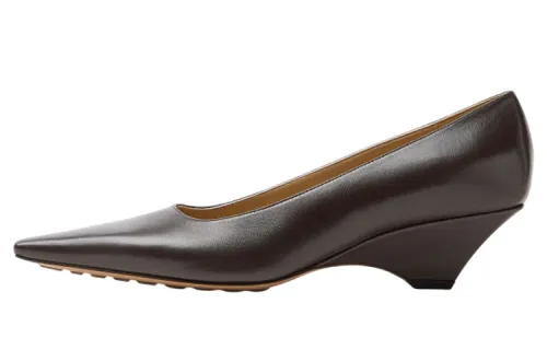 Bottega Veneta Point Cone Heel High Heels Women's Dark Brown