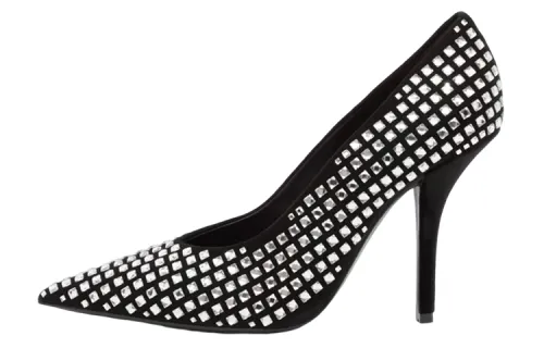 Burberry Leather Slim Heel High Heels Women's Black